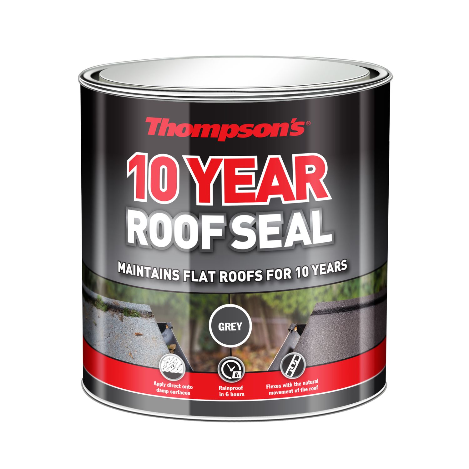 THOMS HP 10YR ROOF SEAL GREY 1LT