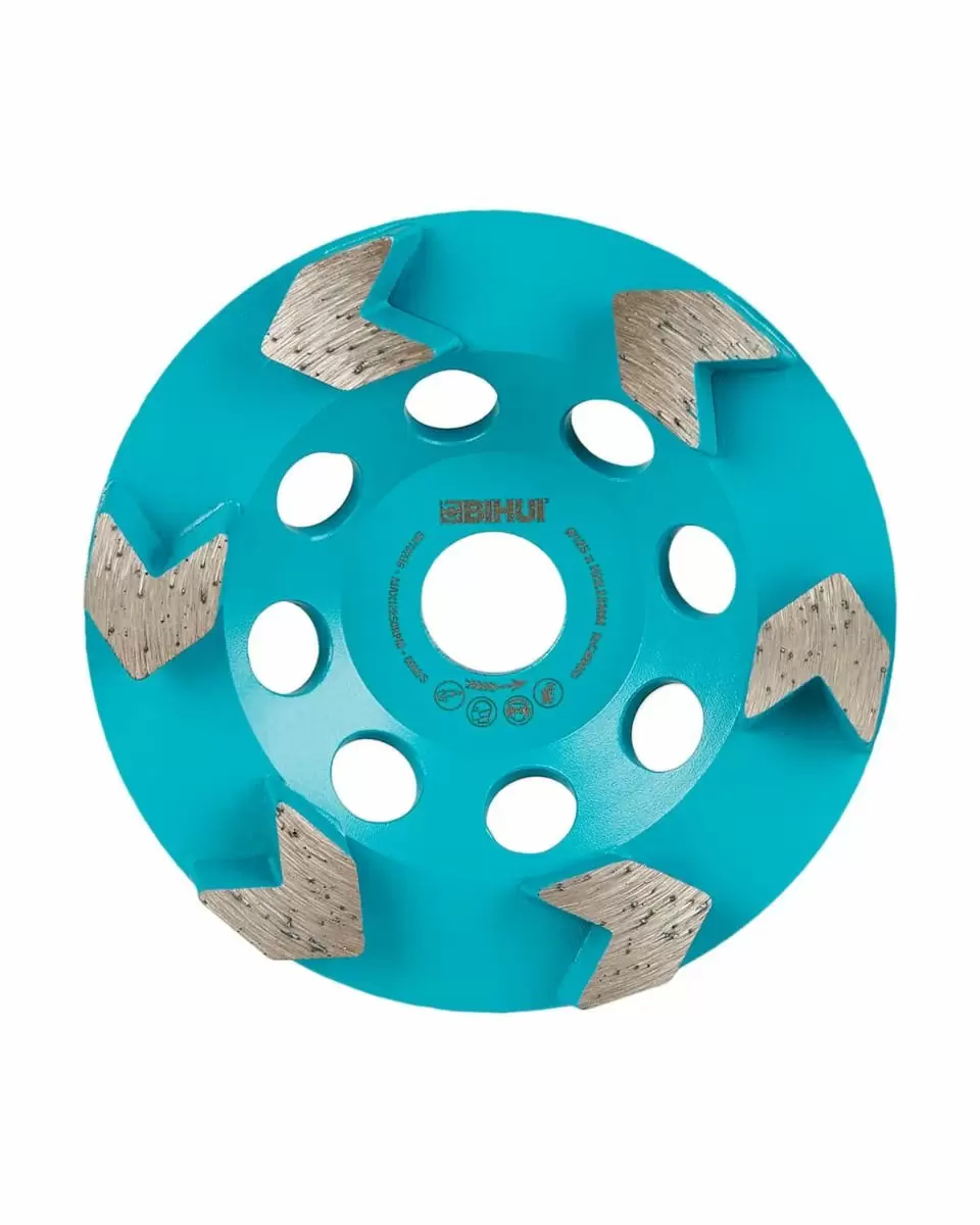 Buihi Pro Grind Diamond Cup Wheel 6 Blocks 125mm