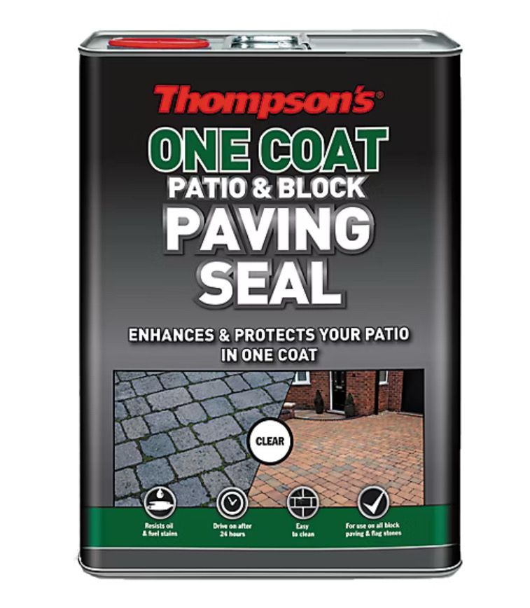 THOMPSONS ONE-COAT PATIO &amp; BLOCK PAVING SEAL CLEAR 5LT