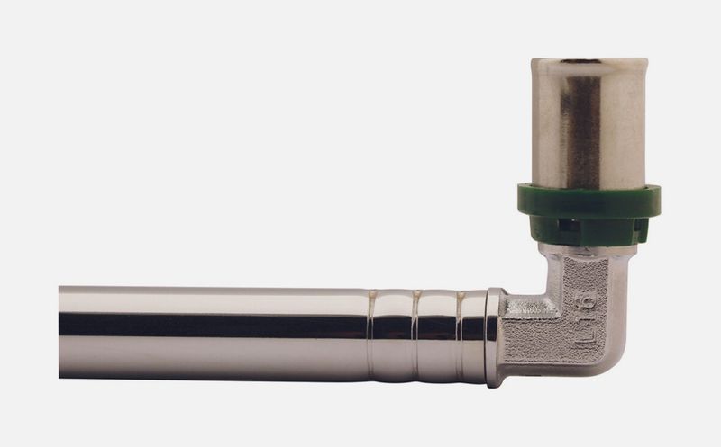 Rifeng 16mm Elbow With Chrome Copper Pipe 165.5mm Long