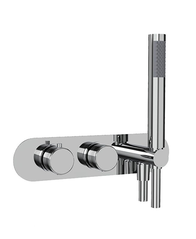 ALITA Horizontal Dual Control Concealed Thermostatic Shower Valve &amp; Handset