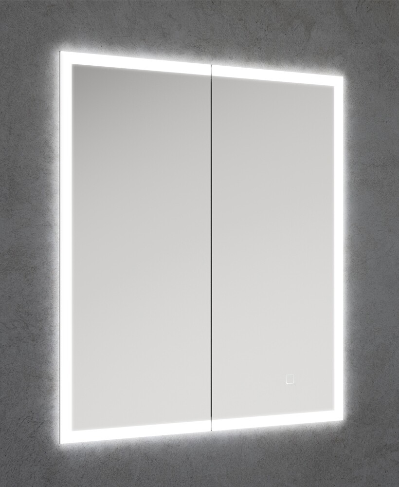 Sansa Recessed Illuminated Cabinet Double Door