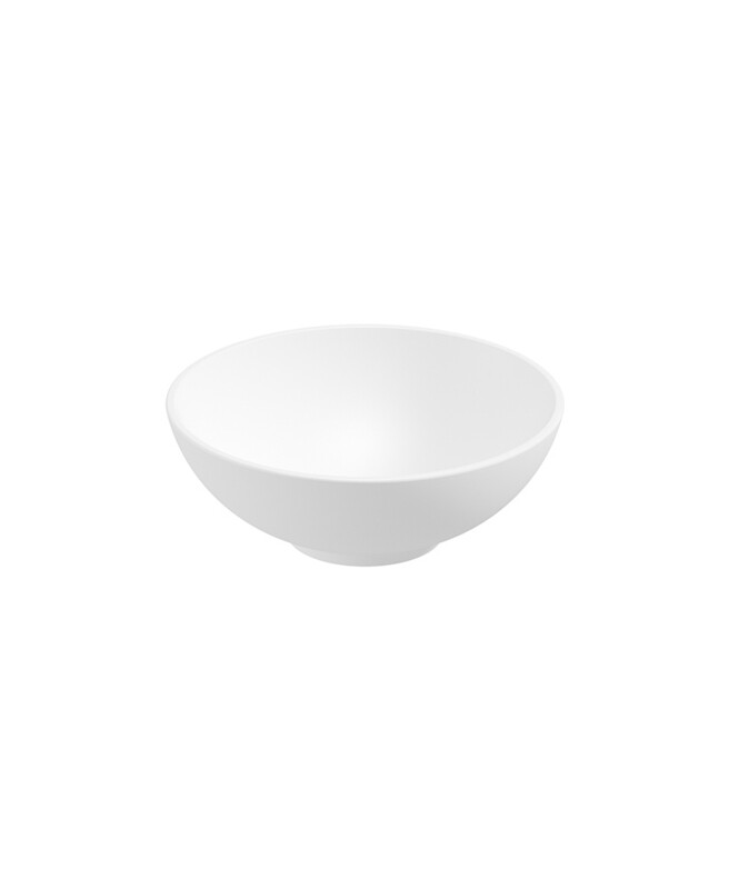 SKAL Round 40cm Countertop Basin White &amp; Waste