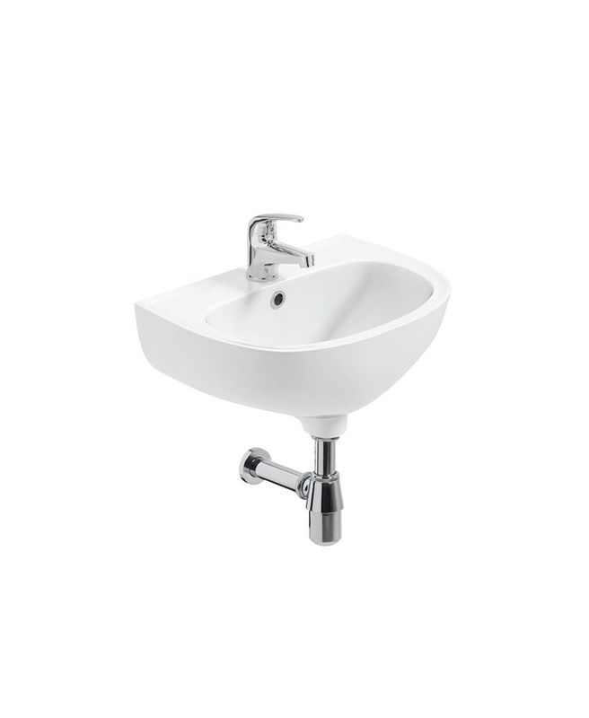 STRATA Round Fronted 45cm 1TH Cloakroom Wash Basin