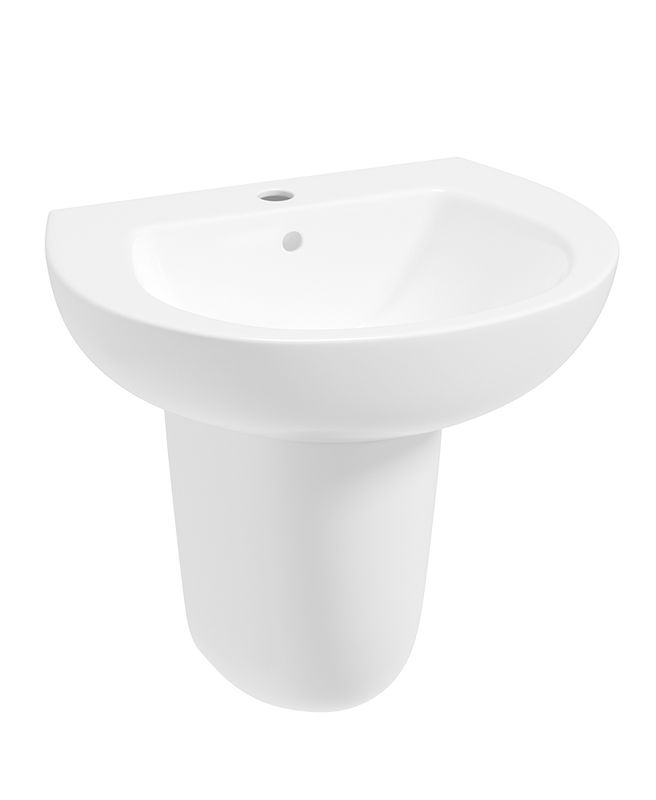 STRATA 55cm Wash Basin &amp; Semi Pedestal