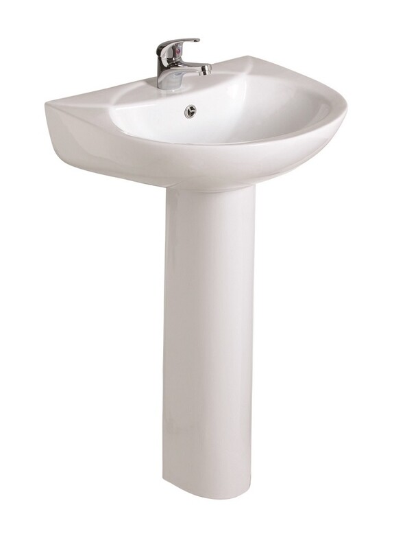 STRATA 45cm Wash Basin &amp; Full Pedestal