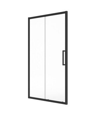 SONAS Aspect Matt Black Sliding Shower Door
