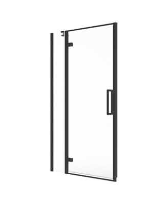 ASPECT Matt Black Hinged &amp; Incline Shower Door