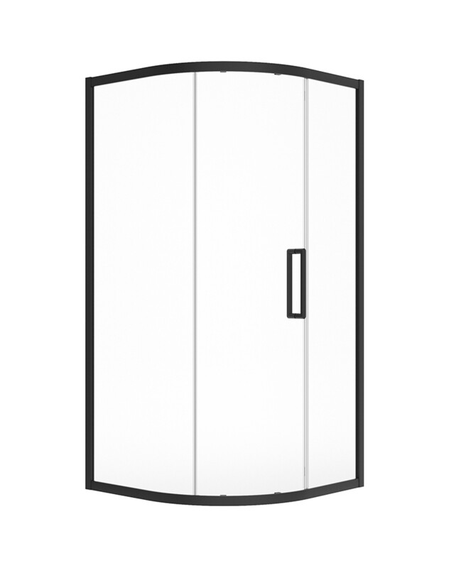 ASPECT Matt Black Single Door Quadrant