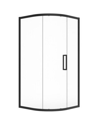 ASPECT Matt Black Single Door Quadrant