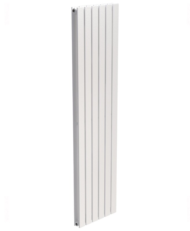 PIATTO Designer Radiator Vertical Double Panel White