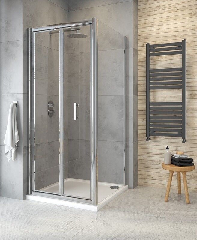 CITY PLUS Bifold Shower Door Chrome