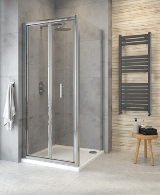 CITY PLUS Bifold Shower Door Chrome