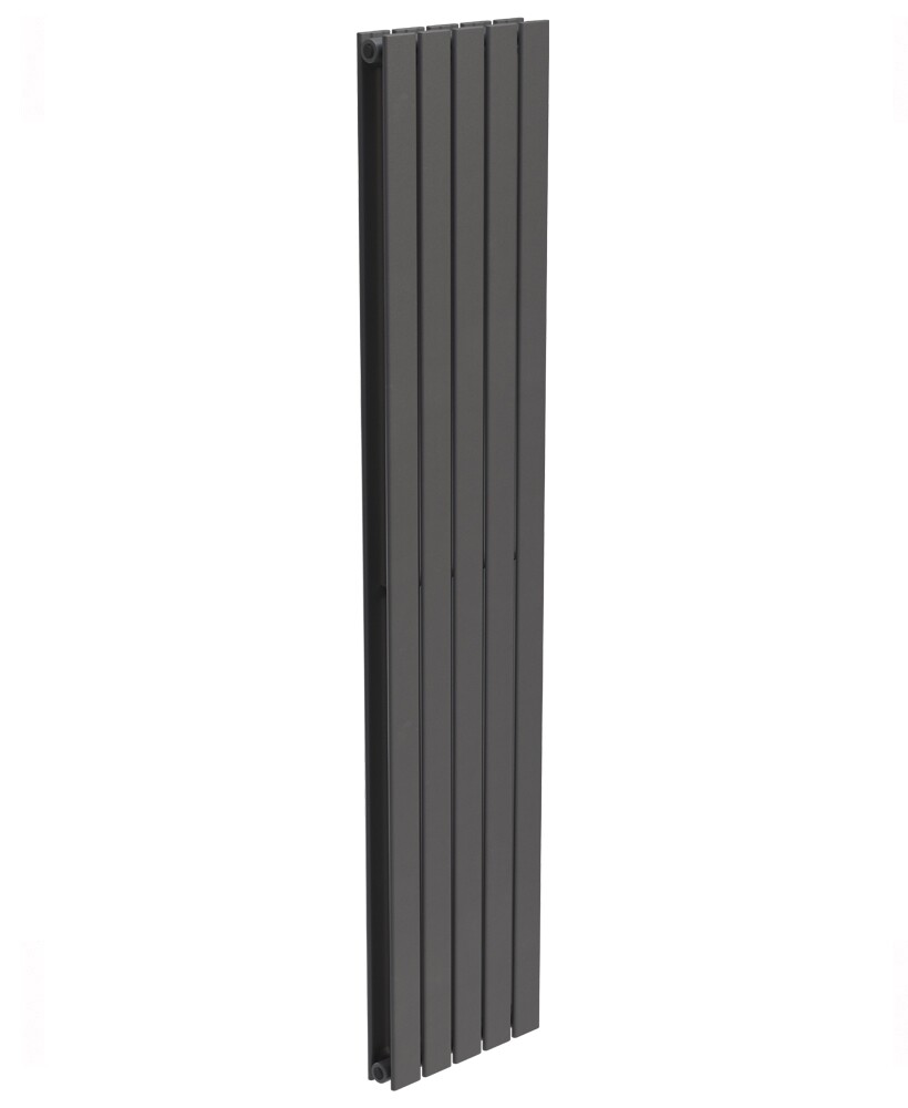 PIATTO Designer Radiator Vertical Double Panel Black