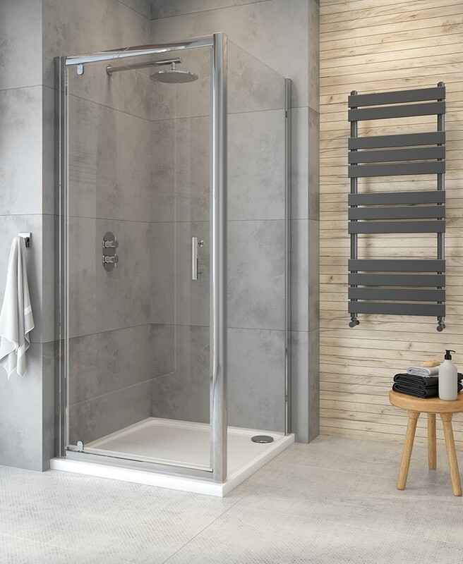 CITY PLUS Pivot Shower Door Chrome