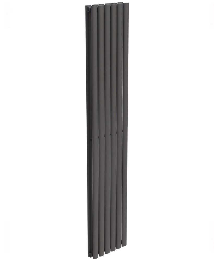 AMURA Designer Radiator Vertical Double Panel Anthracite, Size: 1800x360