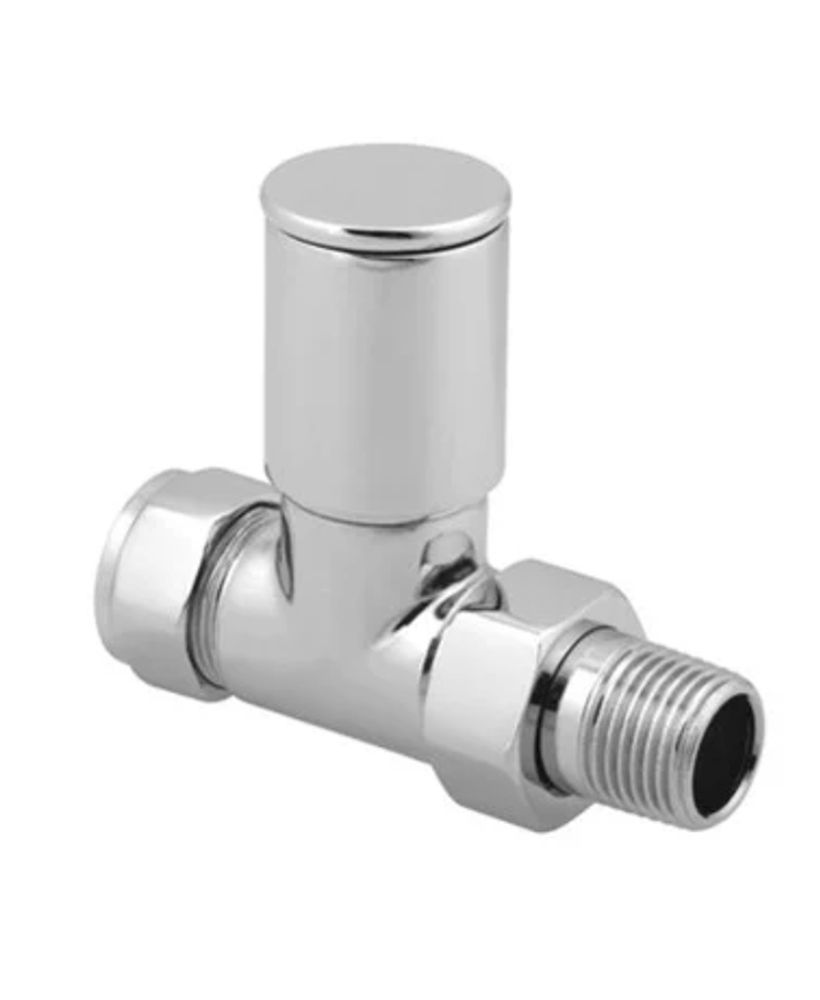 SONAS Round Head Straight Radiator Valve
