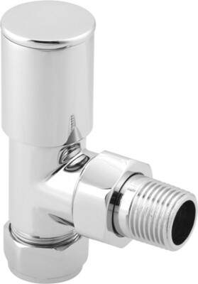 SONAS Round Head Angled Radiator Valve 