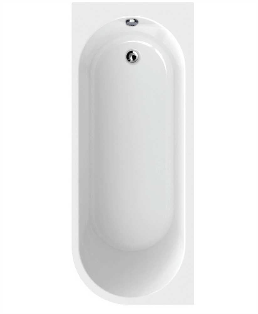 ARC Left Hand Single Ended Bath White, Size: L1500xW700xD400