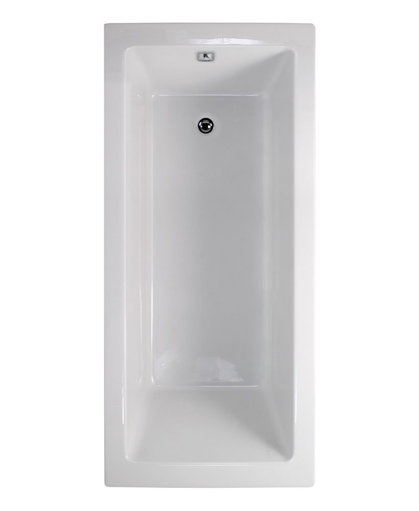 PACIFIC Single Ended Bath White, Size: L1600xW700xD420