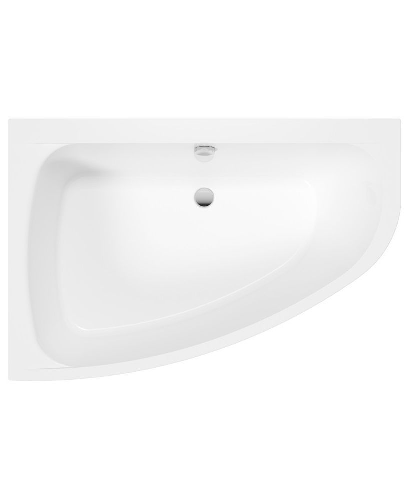 MAYA 1500x1000mm Offset Corner Hand Bath &amp; Panel White, Orientation: Left Hand