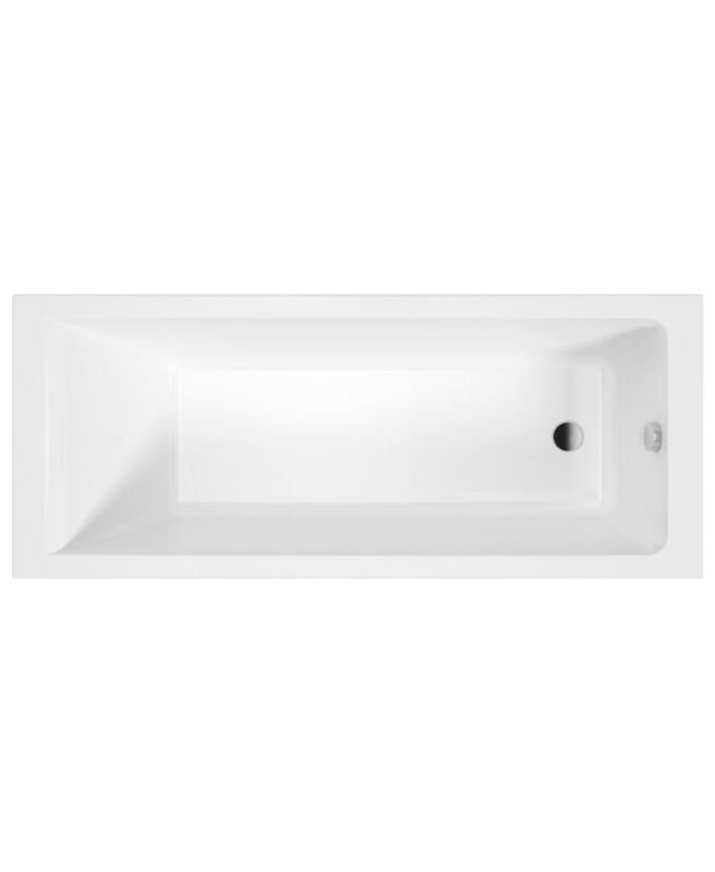 CUBO Single Ended Bath White