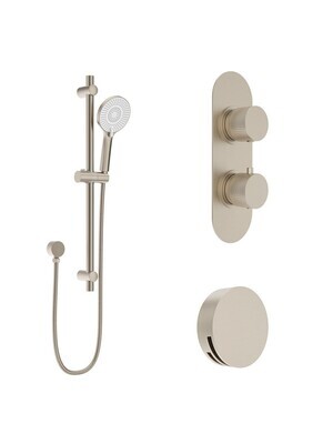 SONAS Alita Knurled Bath Set 1 Brushed Nickel