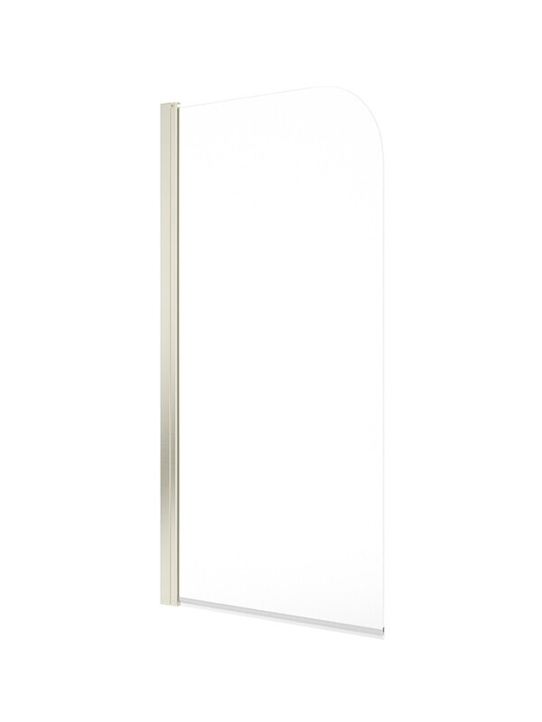 LUNAR SB1 6mm Radius Bath Screen Brushed Nickel