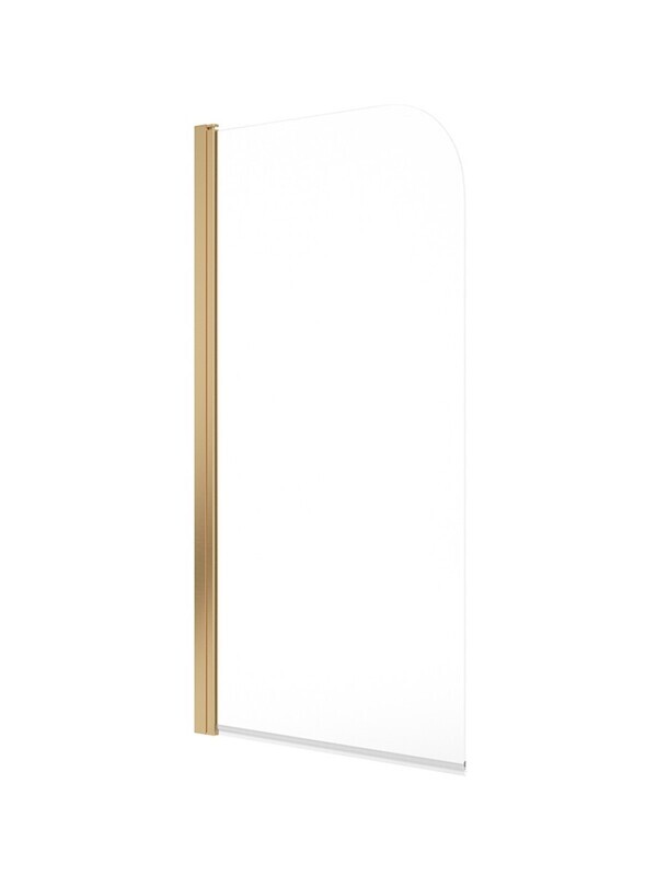 LUNAR SB1 6mm Radius Bath Screen Brushed Gold