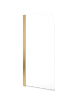 LUNAR SB1 6mm Radius Bath Screen Brushed Gold