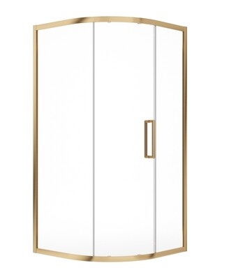 ASPECT Brushed Gold Single Door Quadrant