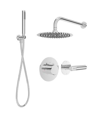 HAKK Thermostatic Shower Set 2 Chrome with Wall Arm