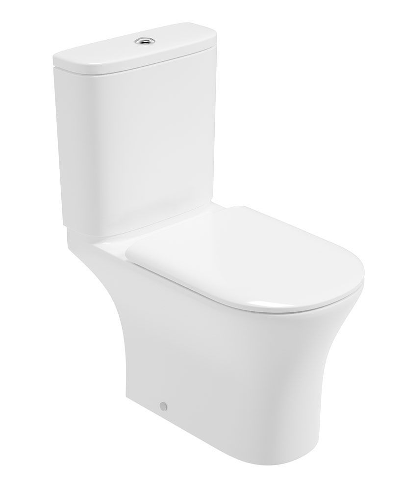 PENA Rimless Open Back Close Coupled WC &amp; Sequence Soft Close Seat