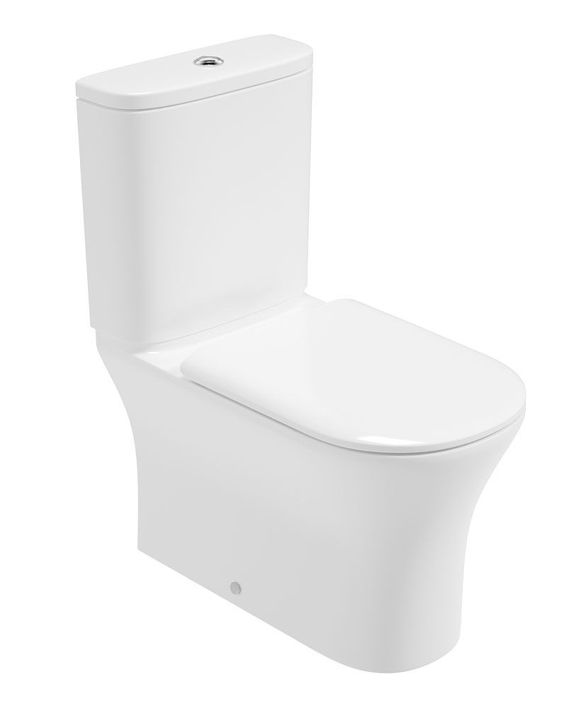 PENA Rimless Close Coupled Fully Shrouded Close Coupled WC &amp; Sequence Soft Close Seat