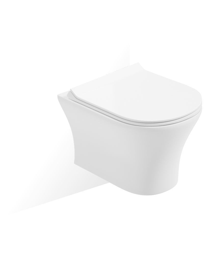 PENA Rimless Wall Hung WC &amp; Sequence Slim Soft Close Seat