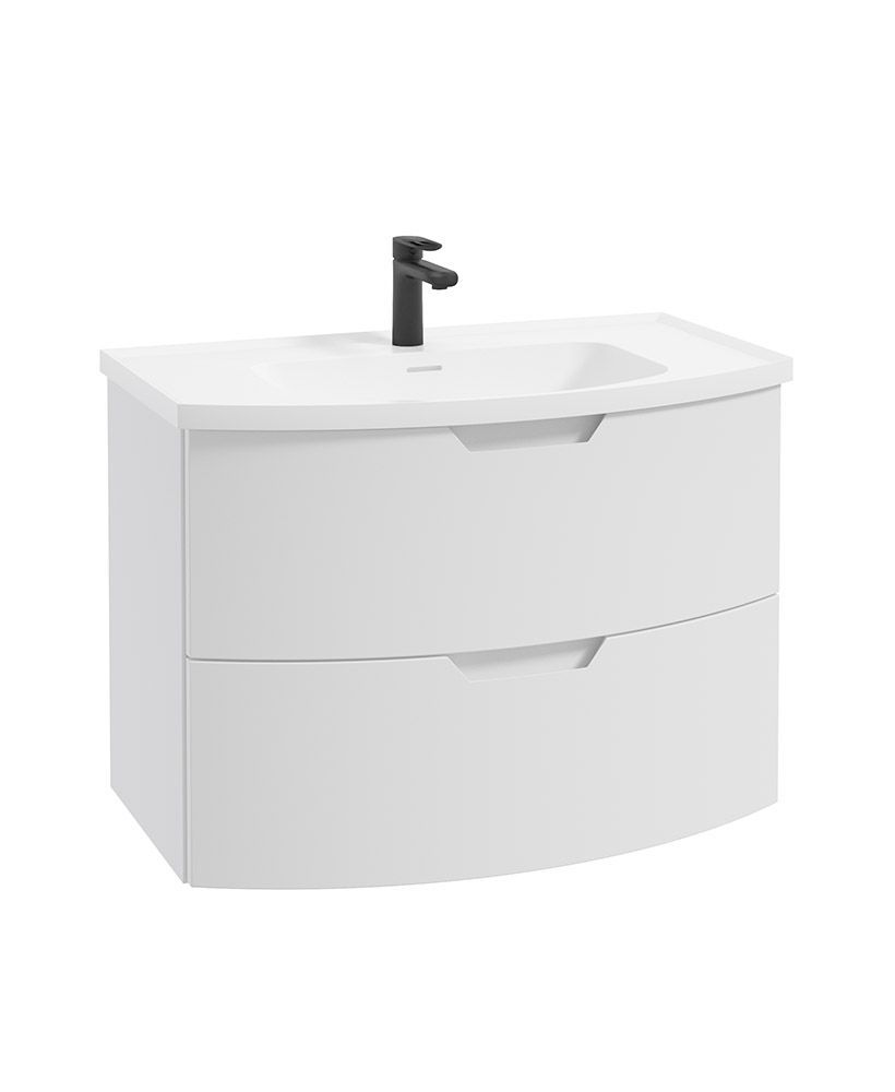 ARC Wall Hung 80cm Two Drawer Unit 