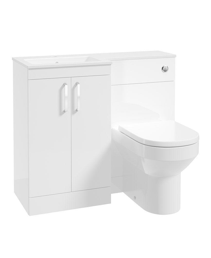 CORTA 100cm LH Combination Two Door Unit &amp; Handles
