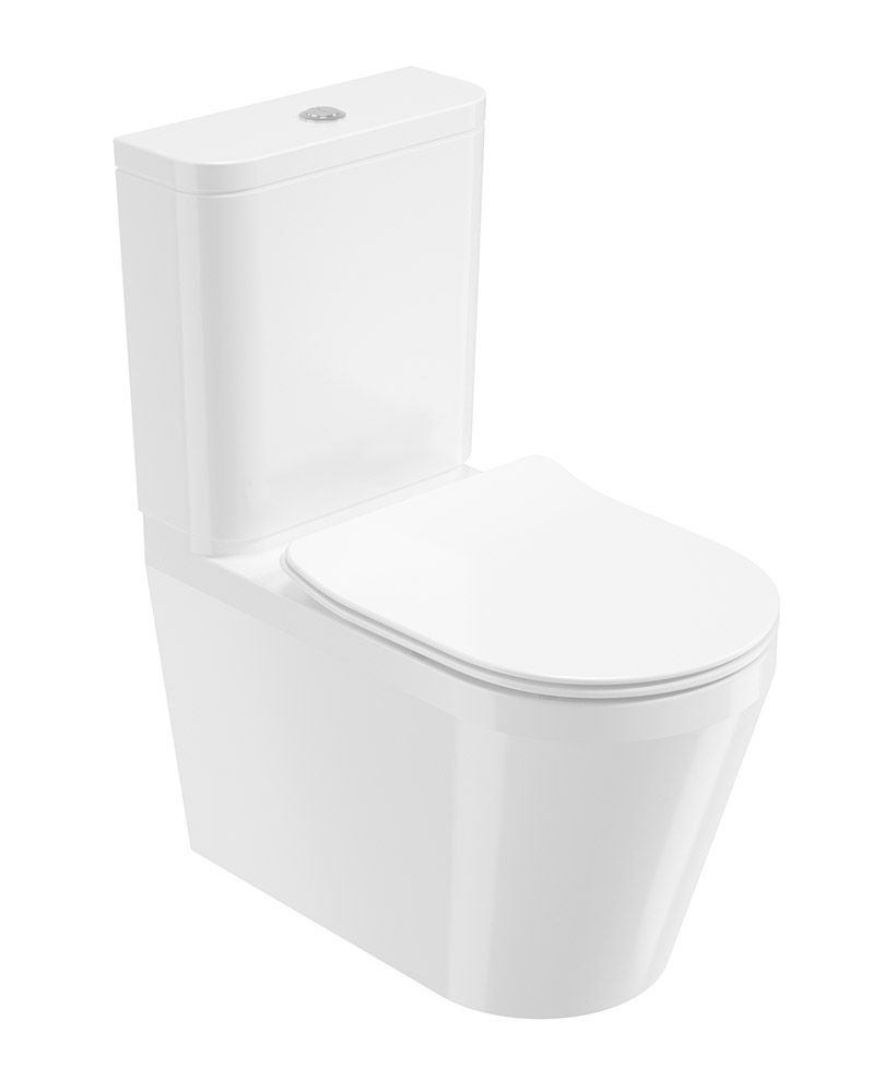 LIVING Fully Shrouded Close Coupled WC &amp; Soft Close Seat