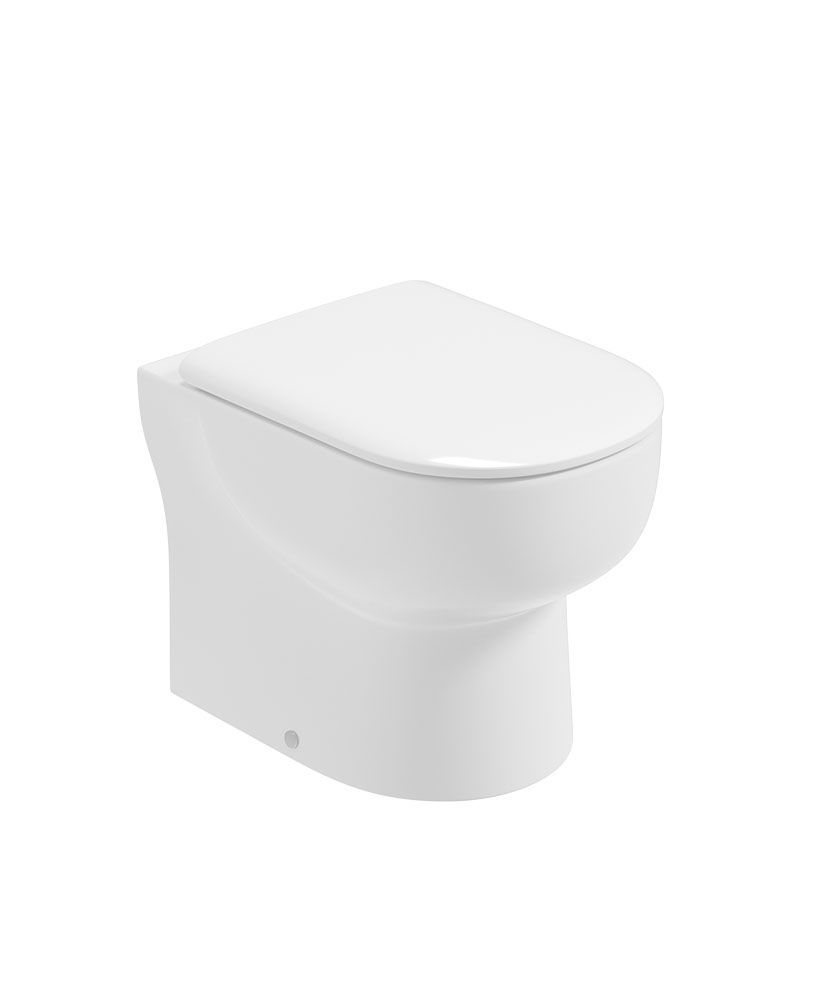 VIA Rimless Back To Wall WC &amp; Sequence Soft Close Seat