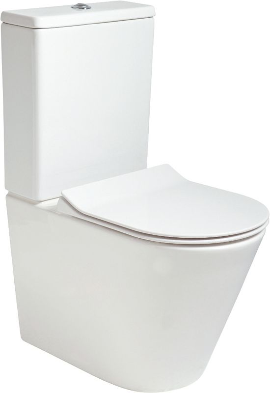 REFLECTIONS Rimless Fully Shrouded Close Coupled WC &amp; Sequence Slim Soft Close Seat