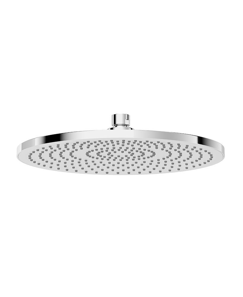 SYNC Round 250mm ABS White Face Plate Shower Head