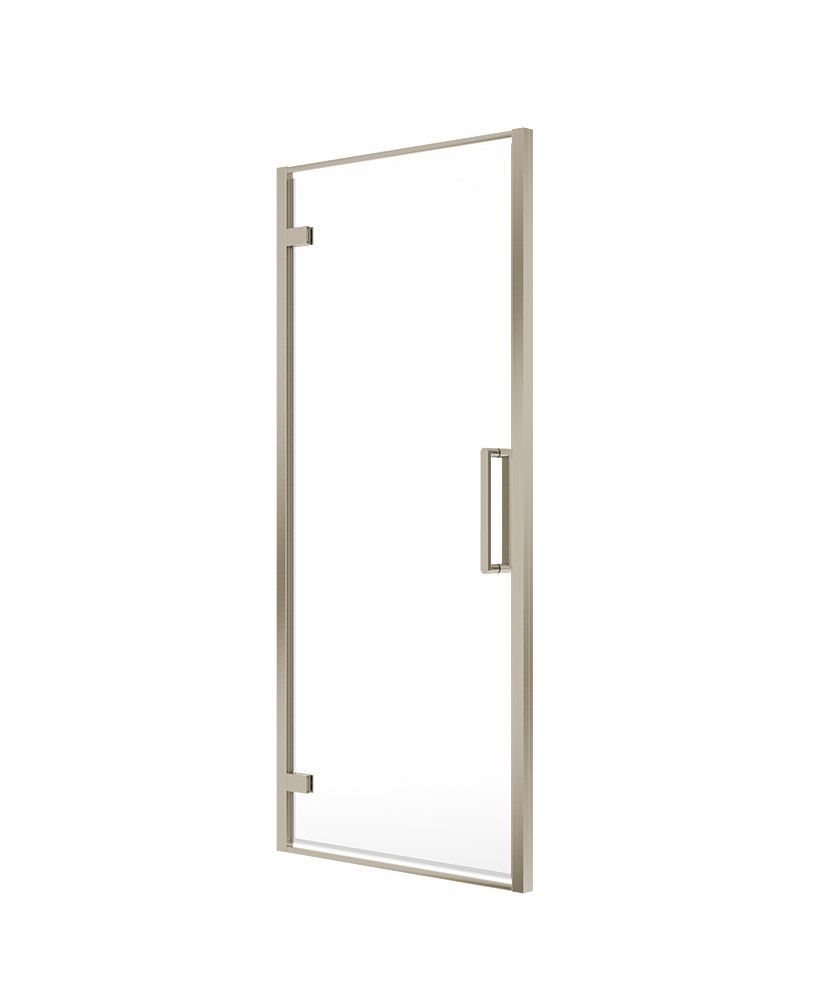 ASPECT Hinged Shower Door Brushed Nickel