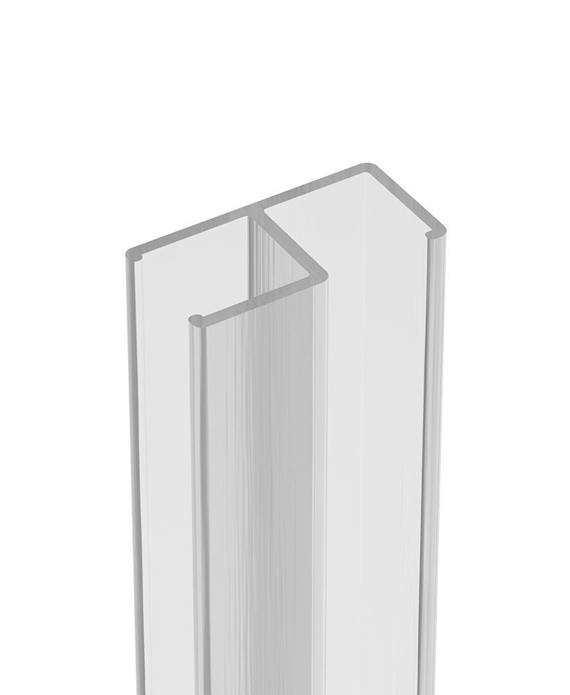 ASPECT Wetroom Glass Clear Corner Seal Connector
