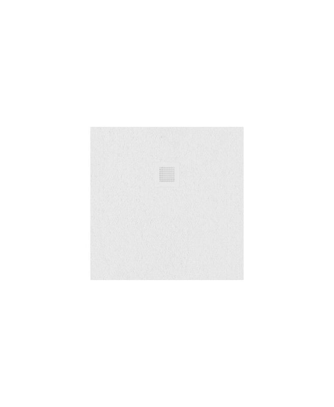 SLATE Square Shower Tray White &amp; Waste