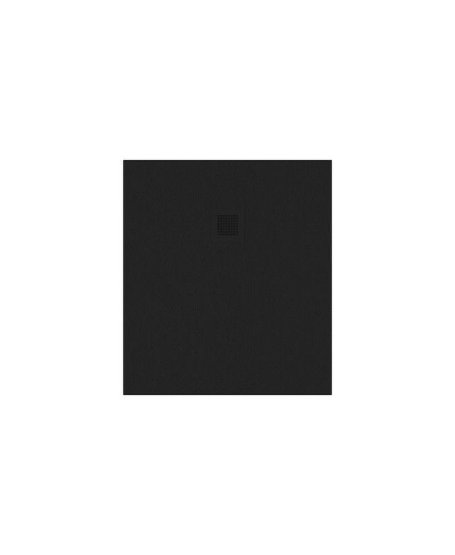 SLATE Rectangle 800mm Shower Tray Black &amp; Waste