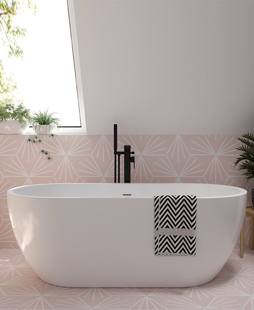 ANDREA Freestanding Bath White