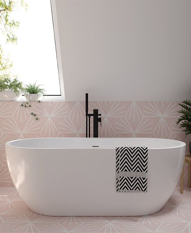 ANDREA Freestanding Bath White