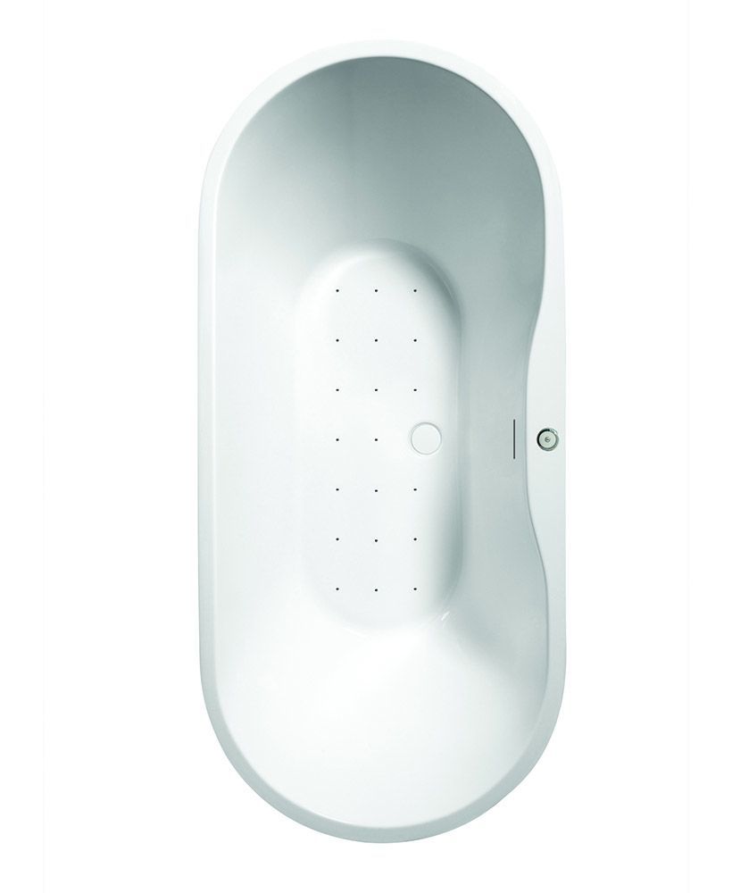 ANDREA Freestanding Air Jet System Whirlpool Bath Coloured