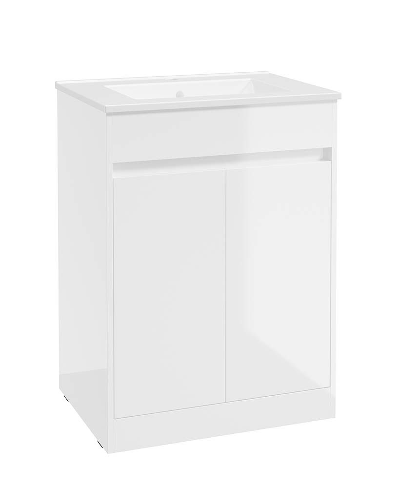 SOURCE Floorstanding 60cm Two Door Vanity Unit &amp; Basin