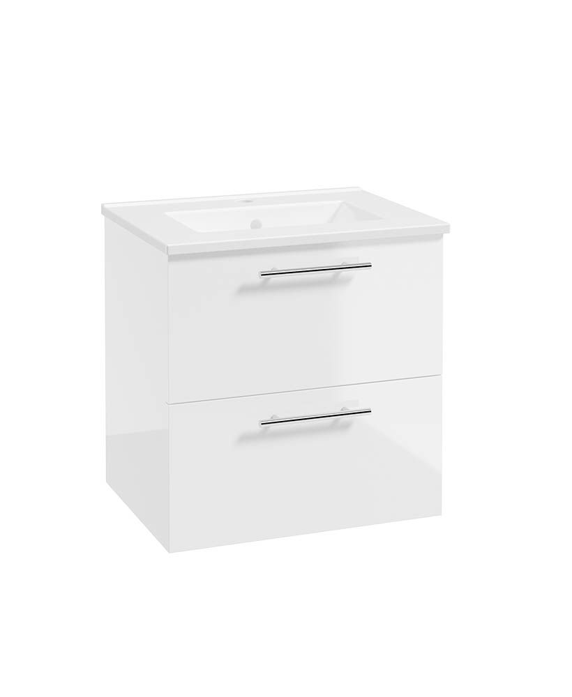 STRATA Wall Hung 50cm Two Drawer Vanity Unit &amp; Basin